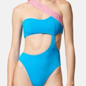 Versace Greca one piece cutout bathing suit authentic size 3
